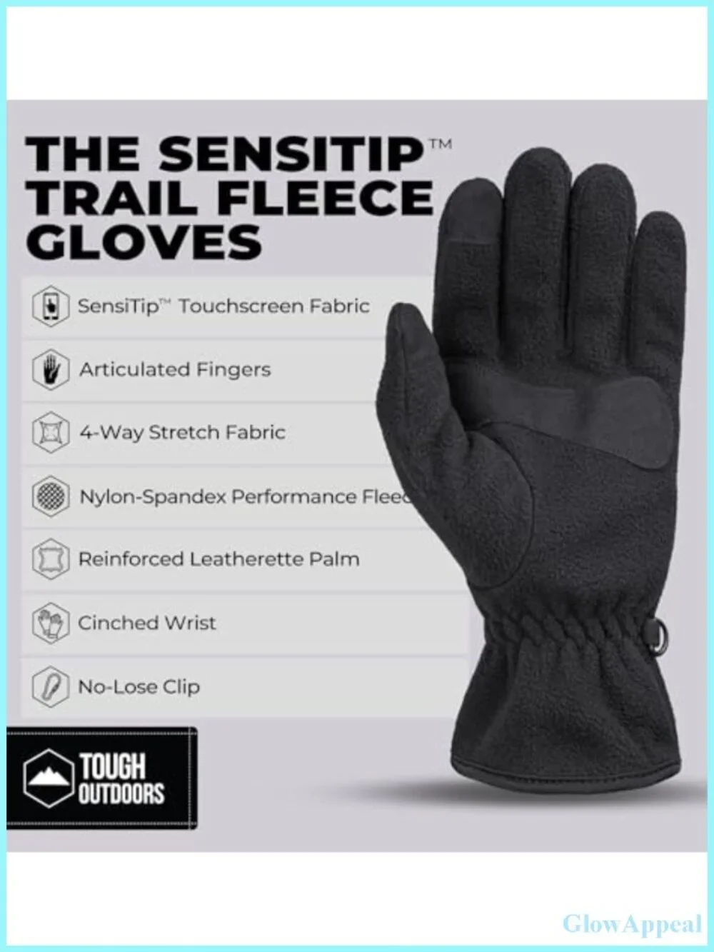 Fleece Lined Touchscreen Gloves for Men Women, Thermal Winter Running Gloves